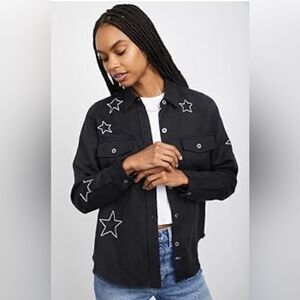 Rails Loren Metallic Stars Shirt Jacket. M